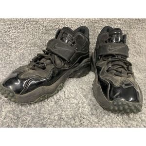 Nike Air Shoes Men’s Size 7.5 Zoom Barry Sanders Black On Black Turf